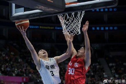 广东男篮轻取山东迎十五运会开门红