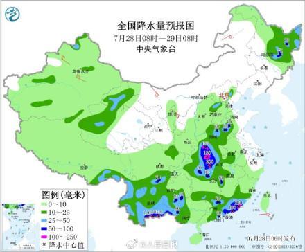 未来3天广东湖南等地强降雨 多地暴雨预警发布