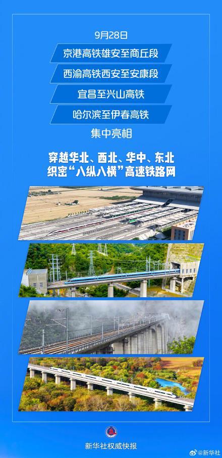 批重点高铁线路开通 四条新线集中亮相