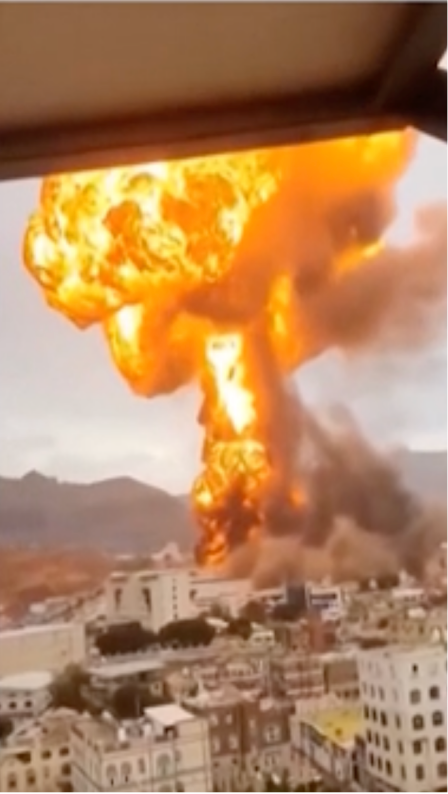 视频曝光!以色列袭击也门首都,现场爆炸腾起巨大火球并冒出浓烟
