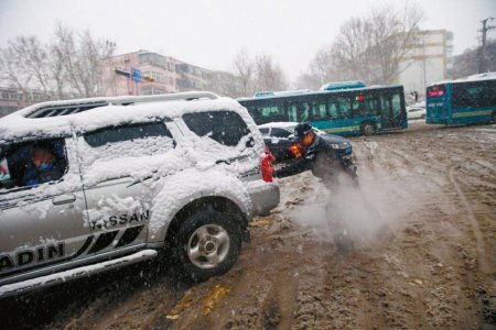 山東暴雪大到模糊 多地交通受阻學(xué)校停課