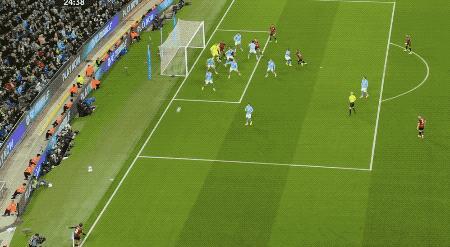 哈兰德双响 曼城3-1伯恩茅斯升第二 终结对手8轮不败