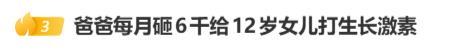 男子月花6000元给女儿打生长激素