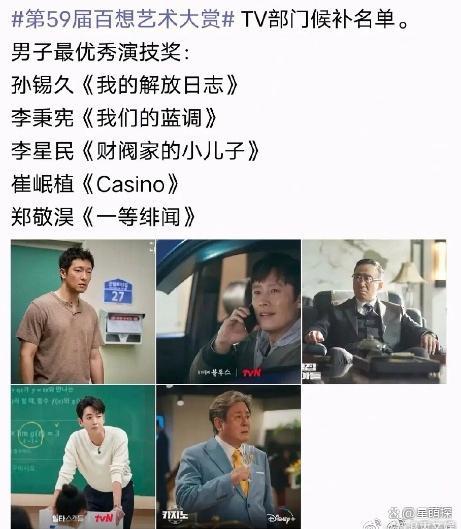 宋仲基未获百想视帝提名 宋慧乔入围视后