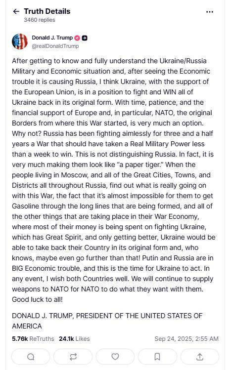 特朗普为什么说乌克兰有望赢得所有领土？北约