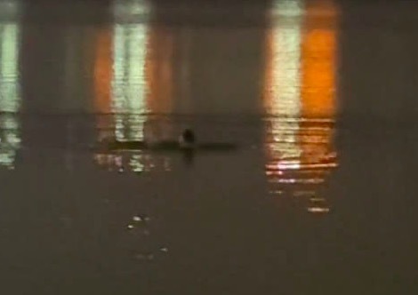 男子醉酒湖边搭话路人下秒直接跳湖，劝解后又自行游了回来