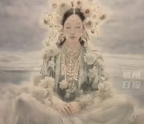 超惊艳《花神》引围观！美院毕业生手绘被误认为印刷品