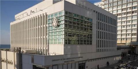 男子涉嫌襲擊美駐以使館被捕