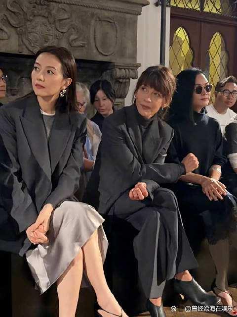 高圆圆董洁苏菲·玛索同框参加活动 灰色系穿搭展现年龄哲学