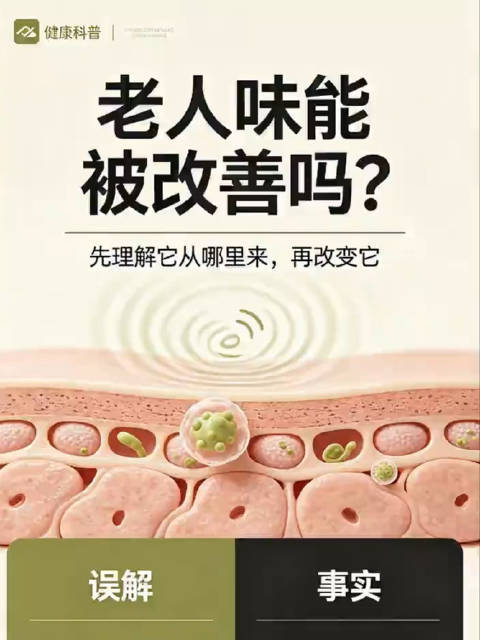 小孩说老人味盖不住香水，老人味能被改善吗