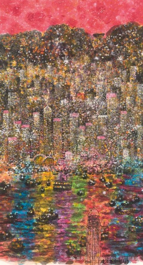 “夜·香港——林天行跨年个展”昨日在香港开幕,展期至明年1月5日