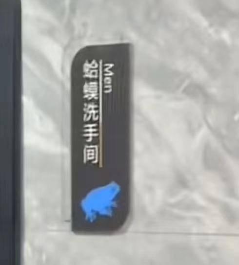 贵州一网吧厕所用天鹅蛤蟆分性别引关注 回应：幽默的表达方式，已更换