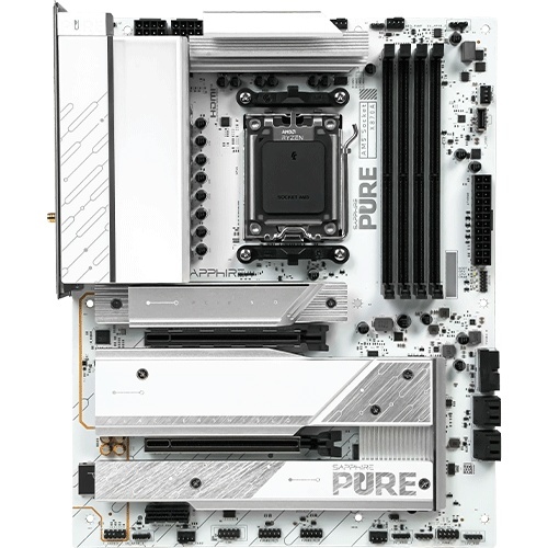 蓝宝石 PURE 极地 X870A WIFI7 主板上架，1999 元