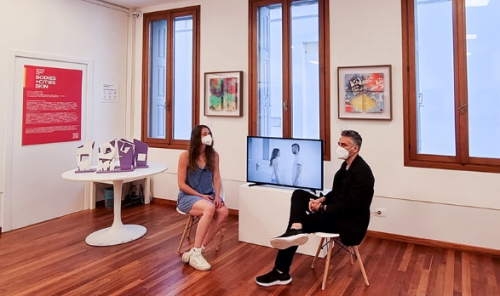 傅文俊综合媒介作品在2021威尼斯边界艺术展上展出