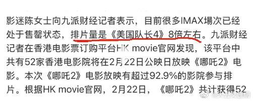 哪吒2香港首日票房預(yù)售484萬 觀影熱潮席卷全城