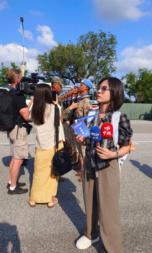 台湾主播亲睹九三阅兵训练现场