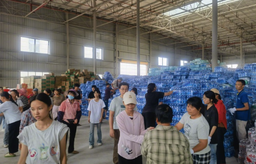 横州灾区物资接收有序，当前缺口集中在母婴用品及消杀品类