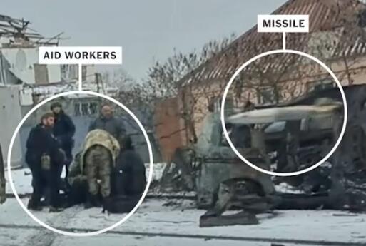 俄军消灭美退役士兵最新现场：导弹瞬间命中，车辆火光中解体粉碎