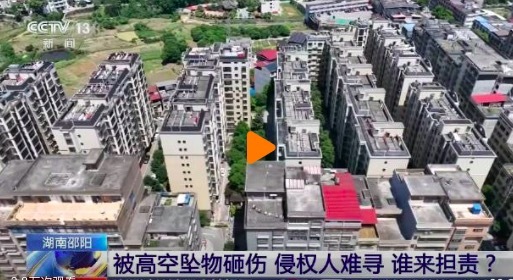 高空抛物找不到人谁来担责？女子被坠落砖头砸伤起诉物业和10户业主