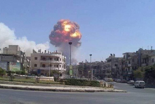 外媒：叙利亚中部一弹药库发生爆炸 造成5人死亡
