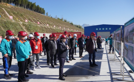 2021年南平市普通公路施工标准化现场观摩会 在政和国道G528项目举行