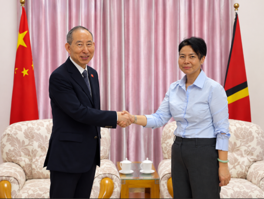 龙宇翔与圭亚那驻华大使周雅欣举行会见
