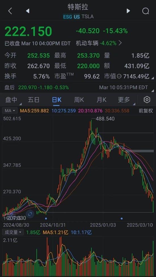 特斯拉股價(jià)為何暴跌不止