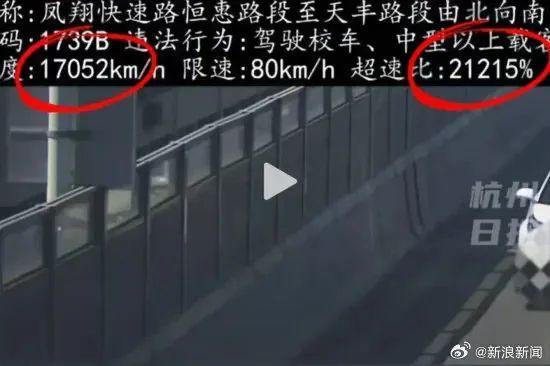 交警回應(yīng)超速罰單時(shí)速17052公里