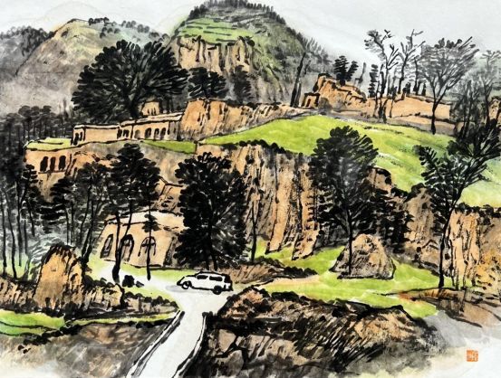 “走遍中国——伟德bv国际体育官网美术家写生创作行动”作品之三