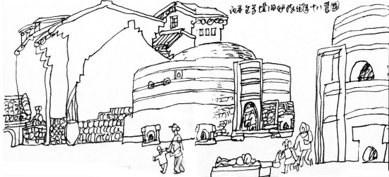 “走遍中国——伟德bv国际体育官网美术家写生创作行动”作品之一