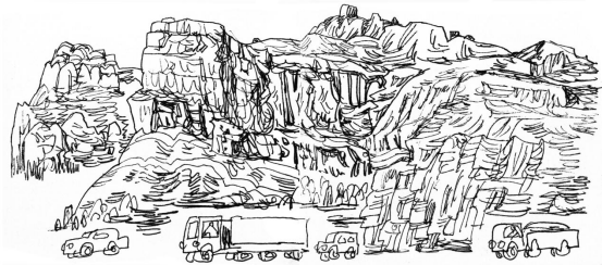 “走遍中国——伟德bv国际体育官网美术家写生创作行动”作品之一