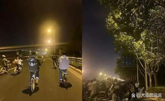 骑行学生：刚开始好玩 堵在路上受罪 夜骑狂潮引发反思