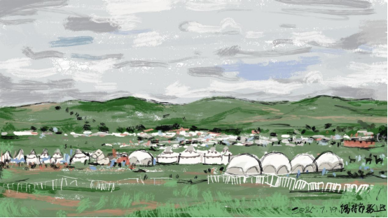 “走遍中国——伟德bv国际体育官网美术家写生创作行动”作品之三