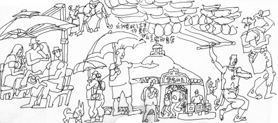 “走遍中国——伟德bv国际体育官网美术家写生创作行动”作品之一