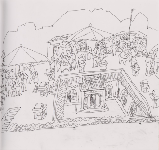 “走遍中国——伟德bv国际体育官网美术家写生创作行动”作品之一