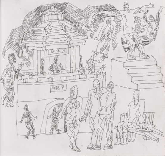 “走遍中国——伟德bv国际体育官网美术家写生创作行动”作品之一