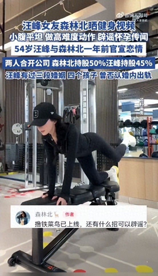 汪峰女友森林北辟謠懷孕