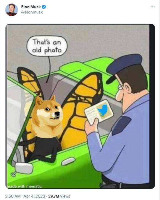 推特LOGO蓝鸟变成狗头，引得狗狗币又大涨 这就是花440亿美元要干的事？