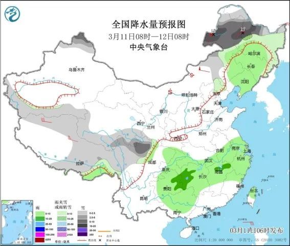 南方大暴雨+北方暴雪,！冷空氣來襲