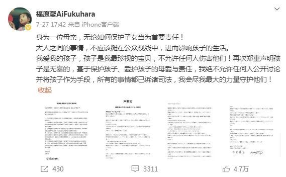 福原爱或因“绑架儿子” 面临2年以上有期徒刑