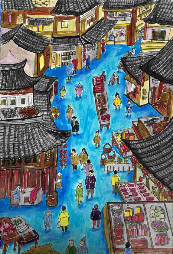 非遗主题书画展火热开展 童梦同行  绽放美育之花