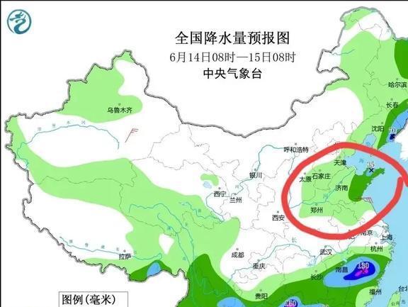 下雨啦，久旱逢甘露，明日14号北方降雨范围扩大，河南山东迎喜雨 解暑润旱迎福音