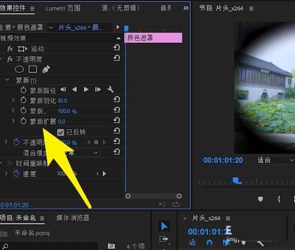 premiere视频怎么制作眨眼效果