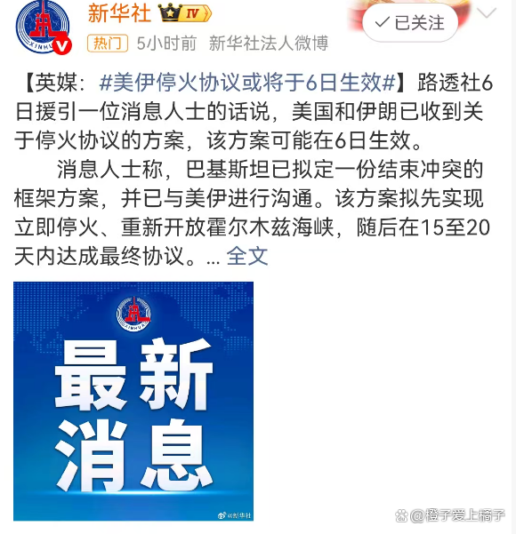 美伊停火背后有大玄机？缓兵之计or深层图谋