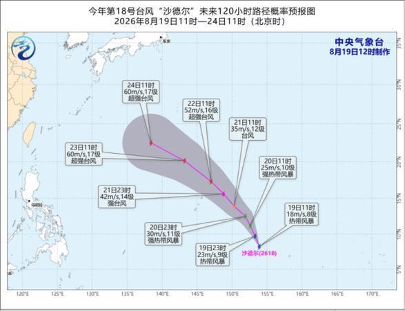 18号超强台风级逼近,华东影响存变数 路径不确定性高