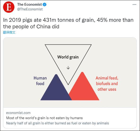 称猪比中国人吃得多后 经济学人删推
