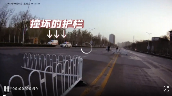 一男子醉驾昏睡路中间