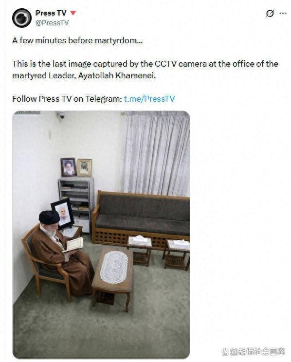 哈梅内伊遇袭身亡前几分钟画面披露 监控下的最后瞬间
