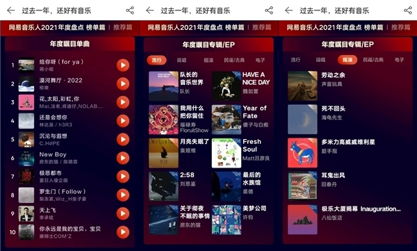 网易云音乐2021年原创音乐盘点 新生代音乐人带来宝藏新声