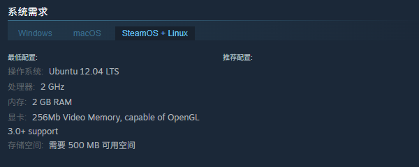 《Neverway》游戏配置要求介绍